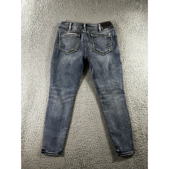 Silver Jeans Women 30 Elyse Ankle Skinny Low Rise - Picture 2 of 10